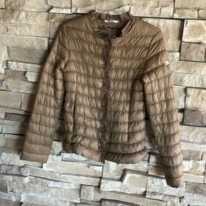 Beige, Lou Jo light weight puffer jacket!  Bought in Italy, worna few times.